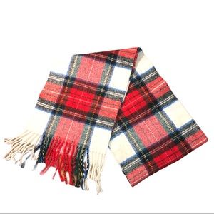 🌸HOST PICK🌸 VTG Japan 1980s Plaid Fringe Scarf